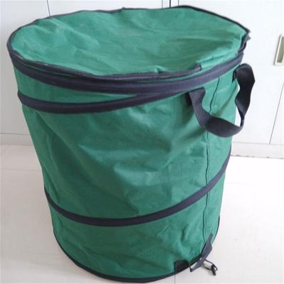 China Outdoor Garden Sack Garden Lawn Waste Leaf Bags Reusable Clean Up Container Tote Gardening Trash Heavy Duty Tarpaulin for sale