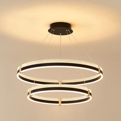 China Modern Nordic Brown LED Indoor Black Chandelier Dining Room Lighting Pendant Lamp YSL5229 for sale