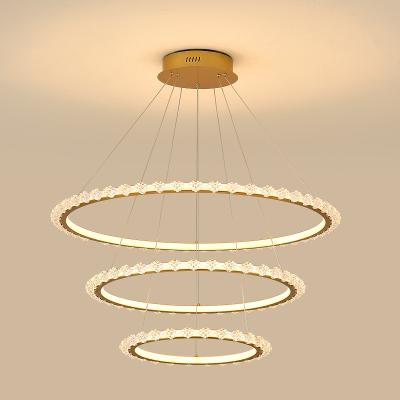 China Modern Round Ring Bedroom Living Room Decoration YSL5231 Pendant Chandelier for sale