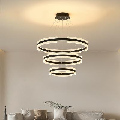 China modern minimalist home circular lamp living room lamps restaurant nordic chandelier hall YSL5232 for sale