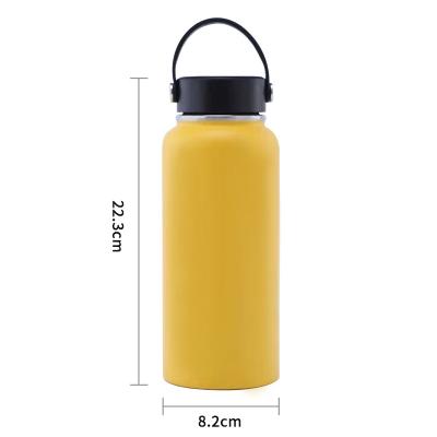 China 2020 Customizable Minimalist Amazon Gradient 32oz Color Stainless Steel Double-Layer Insulation Space Jar / Solid Color for sale