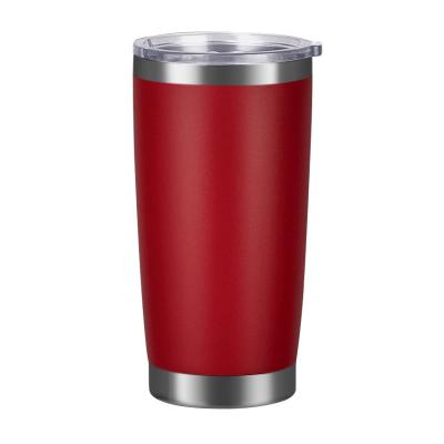 China Durable High Quality 20oz Coffee Mug Stainless Steel Matte White Tumbler With Lid BPA Free for sale