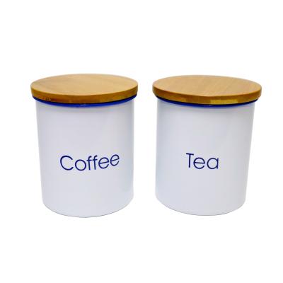 China Stocked 2 Piece Kitchen Canister Set for sale