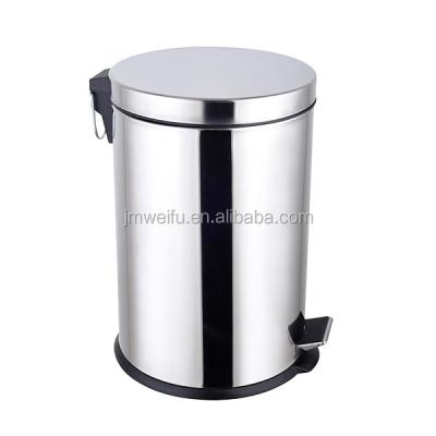 China Sustainable Stainless Steel Pedal Trash Can Step Trash Can for sale