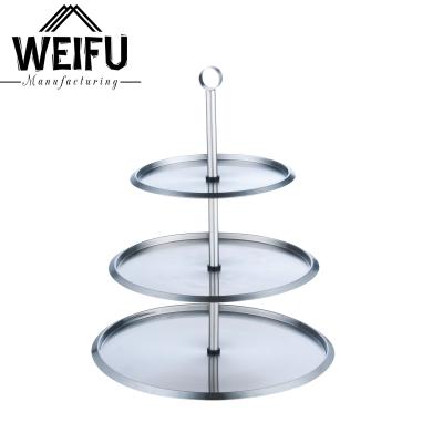 China Disposable SS 3 Tier Cake Stand for sale