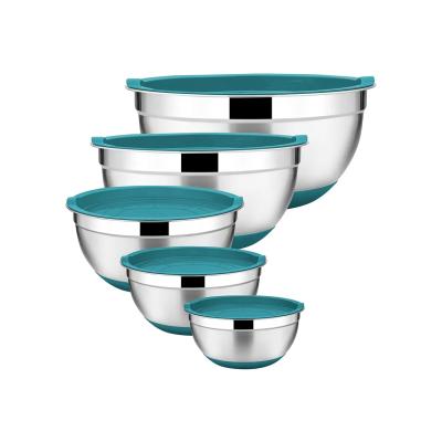 China Disposable Steel Bowl Set With Silicone Base for sale