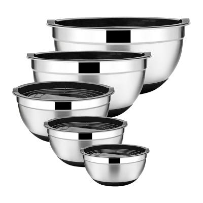 China Disposable Airtight Lid Mixing Bowl Set for sale