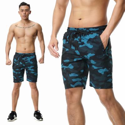 China QUICK DRY Men's Shorts Fitness Shorts Running Sports Mens Fitness Shorts Camouflage Zipper Pocket Sports 2021 for sale