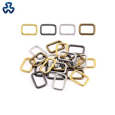 China Custom Heavy Duty Metal Ring Buckle Webbing Belts Metal 1 Inch / 25mm Purse Bag Rectangle Ring For Belt Bags DIY Accessories for sale