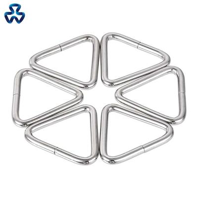 China Purse Bag Purse OEM Strap Bag Clasp Handbag Tie Make Hardware Metal Triangle Ring Buckle For Strap DIY Craft for sale