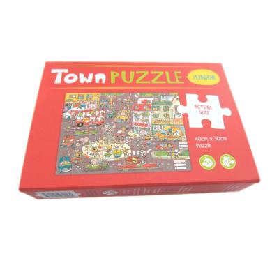 China Cartoon Toy Large Piece Children Jigsaw Puzzle in Magnetic Box for sale