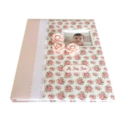 China paper & Custom Printing Cardboard Baby Memory Book and Baby's Journal with Monthly Stickers for sale