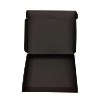 China Matte Black Corrugated Recyclable Shipping Box for sale