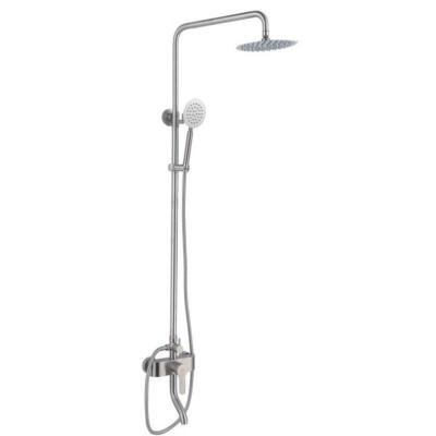 China Modern SS 304 Shower  Faucet System Bathroom rain shower Set Wall Mounted hot cold mixer Shower Set for sale