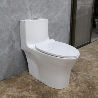 China Dual-Flush Hot selling in Nepal wc toilet sanitary modern design easy clean ceramic 4D siphon one piece toilet for sale