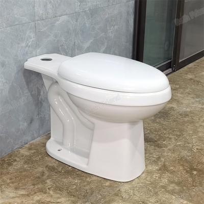 China Dual-Flush USA standard floor mounted ceramic siphonic one piece toilet wc bathroom tankless toilet for sale