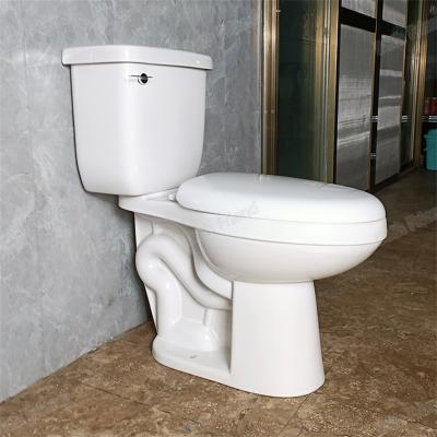 China Dual-Flush America standard elongated two piece toilet cheap price economic sanitary ware ceramic toilet for bathroom for sale