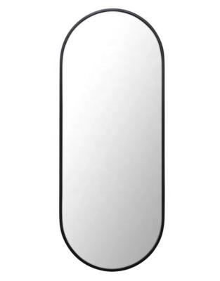 China 1500 X 560mm Traditional Stainless Steel Framed Pill Form Hanging Mirror for sale