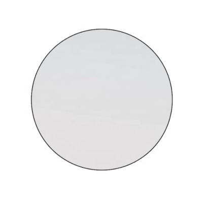 China Dia.800mm Wall Hanging Round Shape Traditional Stainless Steel Framed Mirror for sale