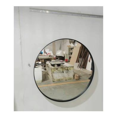 China Traditional Wall Mounted Bathroom Elegant High End Modern Stainless Steel Hanging Mirror for sale