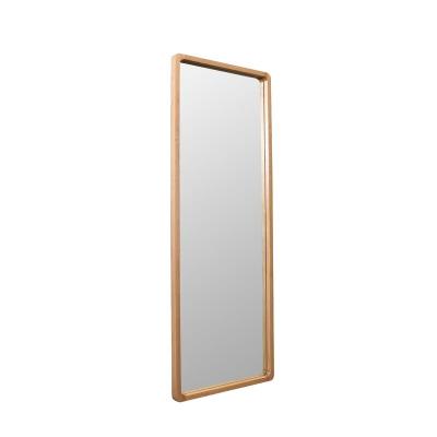 China Transitional Customize Mirror Rectangle Room Decor Simple And Generous Wooden Frame On Art Waterproof Mirror Home Bathroom for sale