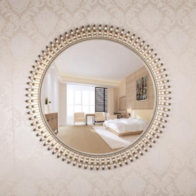 China Wholesale Decorative Transitional Round Wall Mirror Large Living Bathroom Furniture Balanced Color Outdoor Mirror for sale