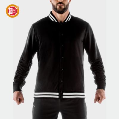 China Wholesale Mens Jackets Custom Made High Quality Fashionable Men's Logo Button Breathable Satin Ribbed Collar Jackets for sale