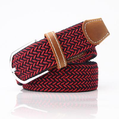 China Wholesale custom made golf adult casual elastic strach braided belt for men for sale