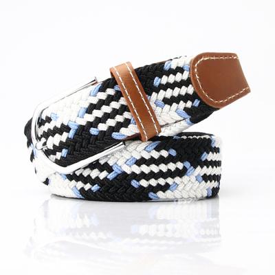 China Factory price adult luxury comfortable stretch woven braided belt for men for sale