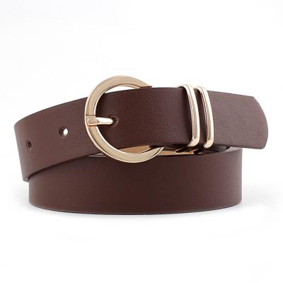 China Adult Personalized Customized Simplicity PU Fashion Classic Women Leather Casual Belt for sale