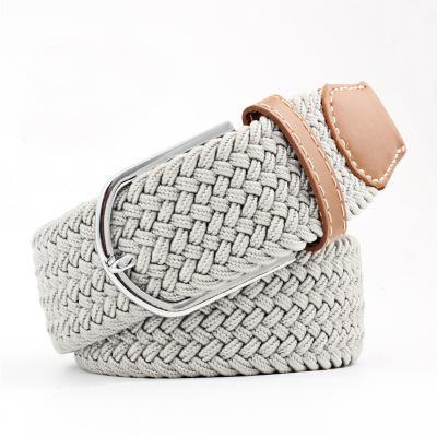 China Adult Custom Professional Manufacturer Braided Stretch Woven Elastic Belt For Men Women for sale