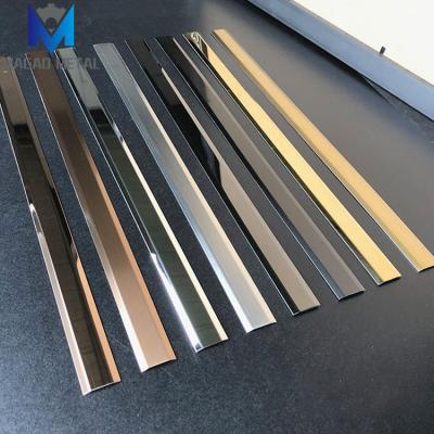 China Modern Decorative Metal Strip Cladding Stainless Steel Edge Black Titanium U Shaped Trim Plate For Background Wall Frame Ceiling Metal for sale