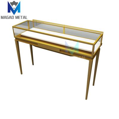 China Customized design counter jewelry showroom jewelry showcase jewelry display furniture interior design retail gold display shop jewelry counter for sale