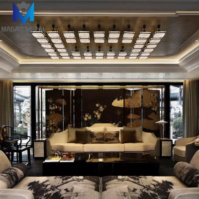 China Durable MG Home Interior Villa Hotel Room Divider Decorative 304 Stainless Steel Classic Screen Divider for sale