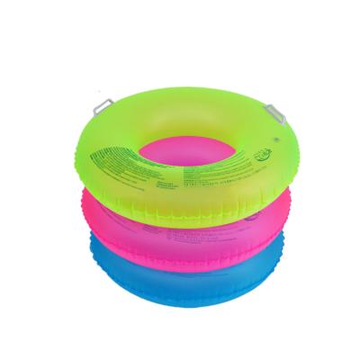 China Outdoor Water Equipment Hot Sale Customized Inflatable Swim Ring With Handles for sale