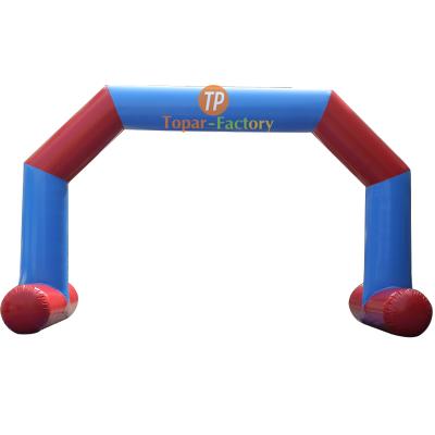 China Topar-Factory Entrance PVC Amusement Arch High Quality Wide Advertising Inflatable Doors Waterproof With Air Pump for sale