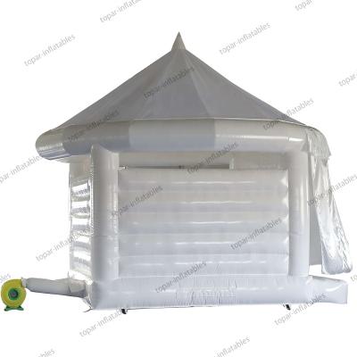 China Inflatable castles wedding environmental protection goods white jumping commercial children's bouncy castle for rental for sale