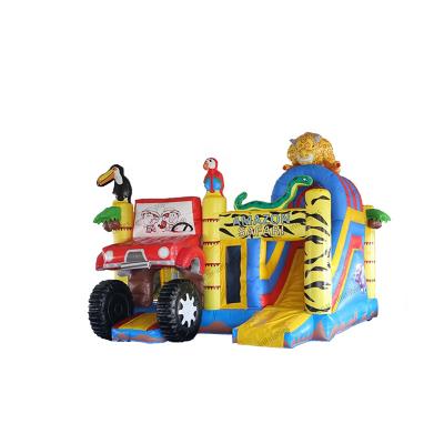 China Environmental Protection Made in China Cartoon Pattern Inflatable Castle Trampoline for Children's Playground for sale