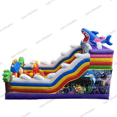 China Environmental Protection Factory Used China Custom Large Children's Commercial Inflatable Slides For Sale for sale