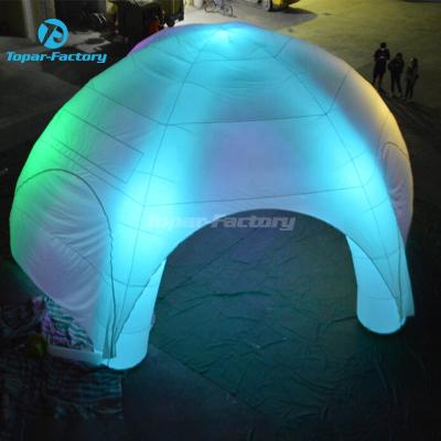 China Environmental Protection Latest Promotion Gazebo Tents Waterproof Event Spider Led Inflatable Tent For Outdoor for sale