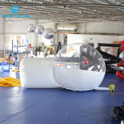 China Environmental protection good quality outdoor camping indoor transparent dome inflatable bubble tent for rent for sale