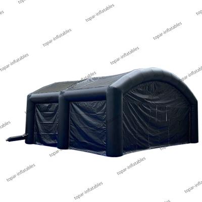 China Inflatable Garage Tube Motorcycle Cover Tunnel Car Garage Tent Environmental Protection Factory Customized For Event for sale