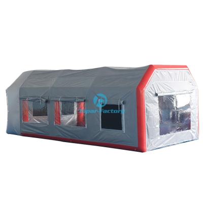 China Wholesale Environmental Protection PVC Waterproof Car Heated Inflatable Paint Spray Booth For Sale for sale