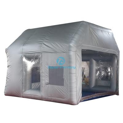 China Wholesale Portable Industrial Environmental Protection Spray Booth Car Spray Paint Inflatable Tent For Car for sale