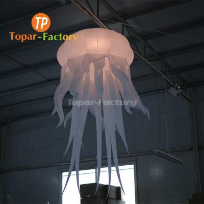 China Environmental Protection Hanging Color Changing Night Lighting Inflatable Jellyfish Balloon With Led Lights for sale