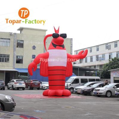 China Environmental Protection Inflatable Cartoon Characters Giant Inflatable Lobster Inflatable Advertising Outdoor Decor for sale