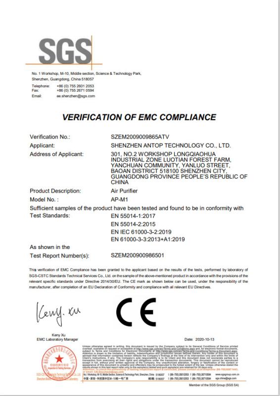 CE - Shenzhen Antop Technology Co., Ltd.
