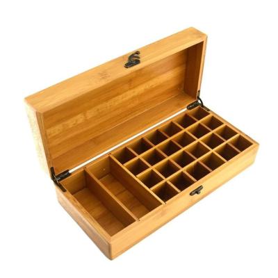 China Wholesale Custom Handmade Unique Wooden Gift Package Box Bamboo Essential Oil Storage Gift Box for sale