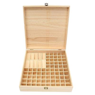 China Handmade High Quality Pine Essential Oil Box Wooden Crates Wooden Essential Oil Storage Box for sale