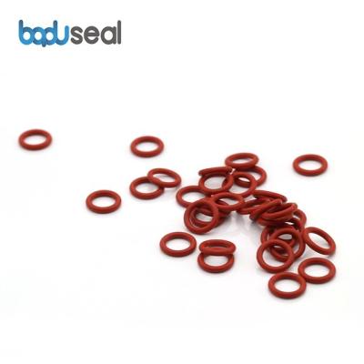 China factory price Red Silicone O Ring Seals Food Grade Silicone Rubber O Ring Customize for sale